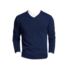 SKSW007  訂購男裝毛衣V領針織衫  純棉純色大碼打底衫  長袖套頭線衫  毛衫製造商 現貨 價格 SKSW007  訂購男裝毛衣V領針織衫  純棉純色大碼打底衫  長袖套頭線衫  毛衫製造商 現貨 價格